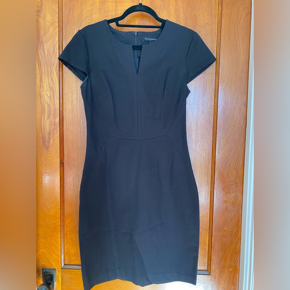 Banana Republic Black Sheath Mini Dress